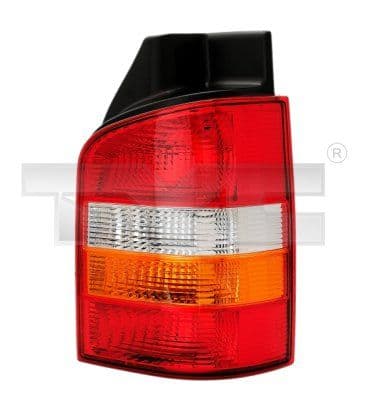 Achterlicht Rechts (Achter, kleur indicator oranje, kleur van het glas red) past: VW TRANSPORTER T5 Bus / Gesloten lichaam / Oversize lichaam 04.03-11.09