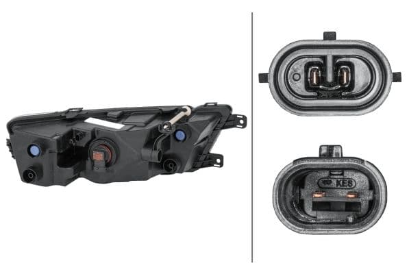 Mistlamp Voor Links (H8/LED, met dagrijlichten  verchroomd) past: SKODA RAPID 07.12-03.22