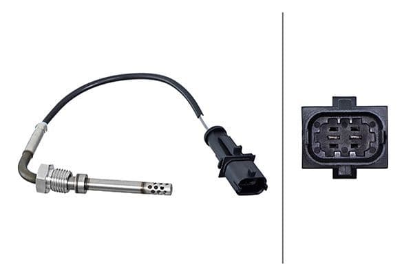 Uitlaatgastemperatuursensor (Vóór DPF) past: ALFA ROMEO GIULIETTA  FIAT BRAVO, BRAVO II  LANCIA DELTA III 1.4-2.0D 09.07-12.20