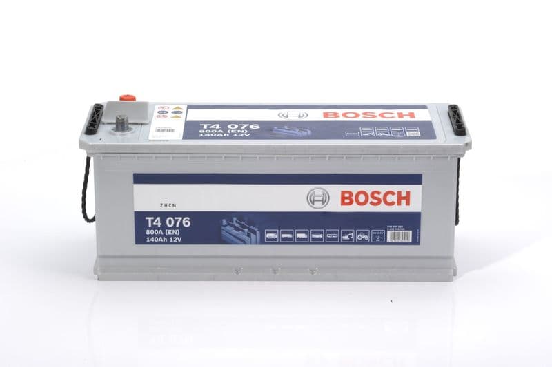 Batterij BOSCH 140Ah/800A (EN) T4 (L+ Standaard terminal) 513x194x223 B03 - montageflens 10,5 mm (Beginnen)