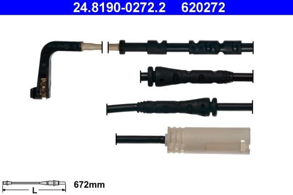 Sensor remblokslijtage Voor past: BMW 3 (E90), 3 (E92), 3 (E93) 4.0/4.4 03.07-10.13