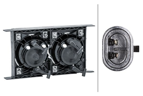 Mistlamp Rechts (H3) 24V past: DAF 75 CF, CF 65, CF 75, CF 85, LF 45, LF 55 01.01-