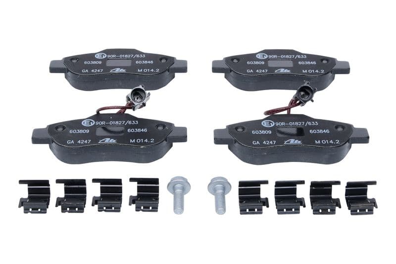 Remblokken set Voor , past: FIAT 500, 500 C, PANDA  FORD KA 1.2-1.4CNG 09.03-