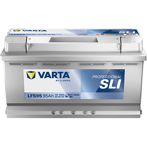 Batterij VARTA 12V 95Ah/800A (EN) PROFESSIONALl STARTER SLI (R+) 353x175x190 B13 - montageflens 10,5 mm (beginnen)