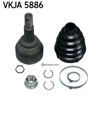 CV-gewricht buitenste Links/Rechts (29z/26z/56mm) past: NISSAN JUKE 1.5D/1.6 06.10-12.19