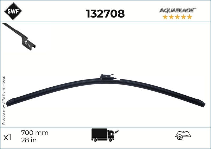 Wisserblad voegloos Voor (1pcs) AquaBlade 700mm past: DAF XD, XDC, XF II, XG, XG+ 06.21-