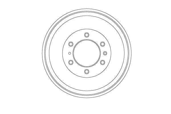 Brake drum Achter past: ISUZU D-MAX II, D-MAX III 1.9D/2.5D 06.12-