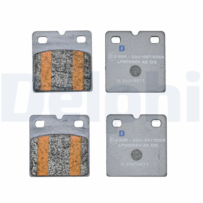 Remblokken set Achter ((EN) for electric vehicles  met een dempingskussen  met extra's), past: TESLA MODEL S, MODEL X Electric 09.12-