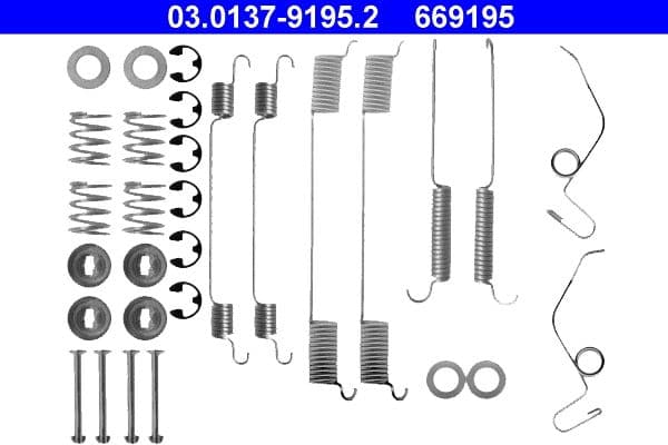 Accessory Kit, brake shoes