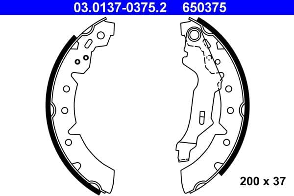 Brake shoe set