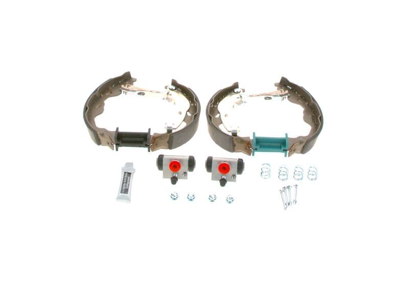 Remtrommelset (schoen, cilinder, veren) past: CITROEN C1  PEUGEOT 107  TOYOTA AYGO 1.0/1.4D 06.05-09.14