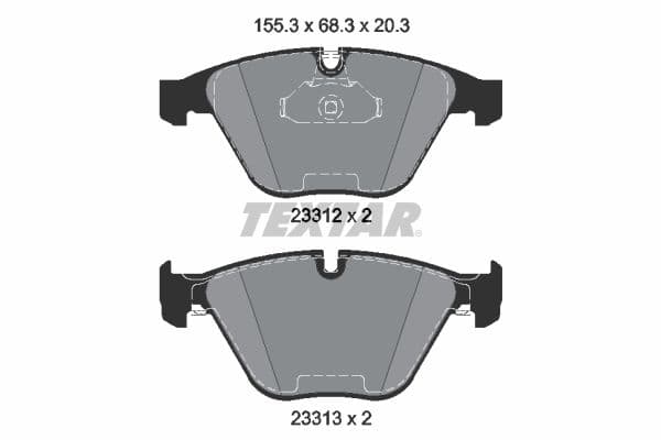 Remblokken set Voor , past: BMW 1 (E82), 3 (E90), 3 (E92), 3 (E93), 5 (E60), 5 (E61), 6 (E63), 6 (E64), 7 (E65, E66, E67) 2.0-6.0 07.01-10.13
