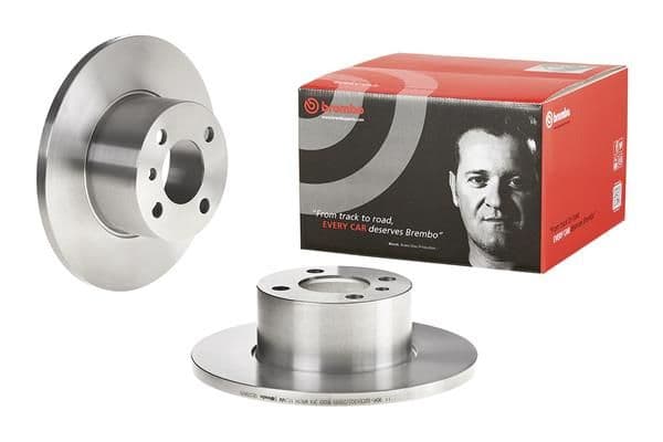 Brake disc Voor Links/Rechts past: BMW 3 (E21), 3 (E30) 1.6/1.8/2.0 06.75-12.91