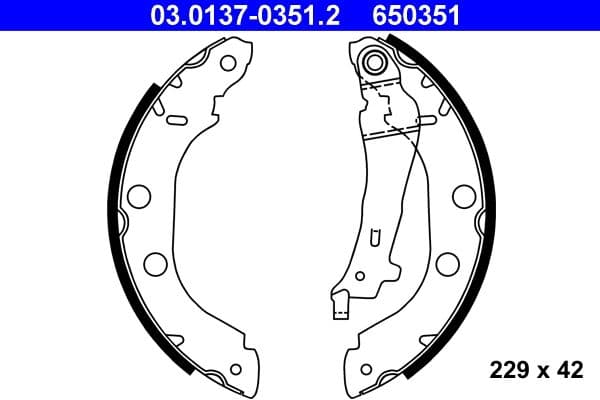 Brake shoe set