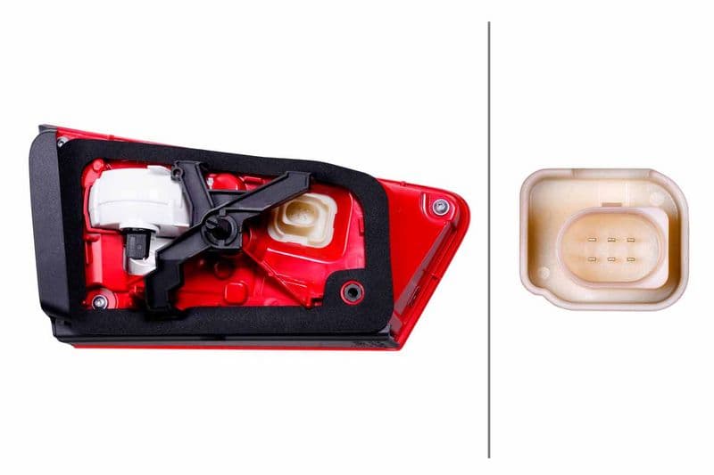 Achterlicht Links (binnen, anti-fog licht, achteruitrijlicht) past: AUDI A6 C7 11.10-02.18