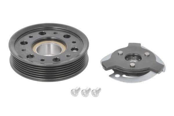 Airco compressor koppeling compleet past: BMW 1 (E81), 1 (E82), 1 (E87), 1 (E88), 3 (E90), 3 (E91), 3 (E92), 3 (E93), 6 (E63), 7 (E38), X1 (E84), X3 (E83), Z4 (E86) 1.6-4.8 05.99-06.15