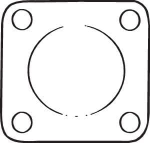 Uitlaatsysteem pakking/afdichting past: VOLVO 850, S70, V70 I  CHRYSLER NEON, NEON II, PT CRUISER, SEBRING, VOYAGER III, VOYAGER IV, VOYAGER V  DODGE NEON II 1.6-3.8 05.94-