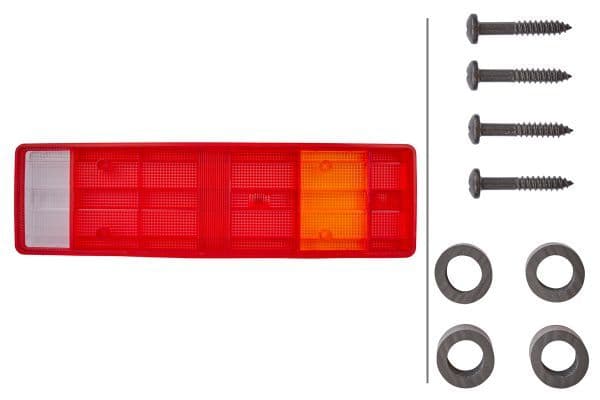 Lampenkap, achter Links/Rechts past: MERCEDES ATEGO, SPRINTER 2-T (B901, B902), SPRINTER 3-T (B903), SPRINTER 4-T (B904), VARIO, VARIO (B667, B670, B668), VARIO (B670), VARIO (B670, B668 01.95-