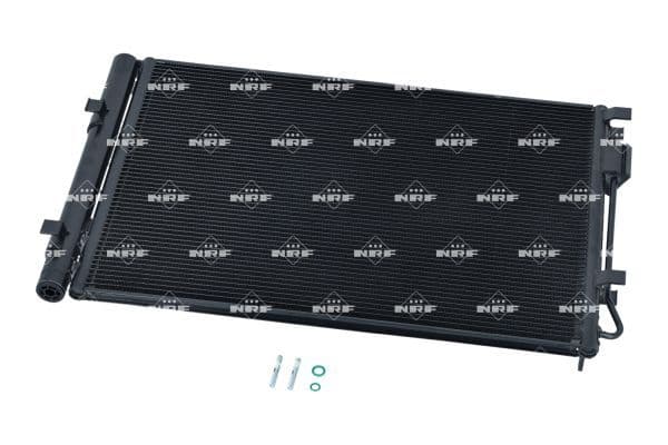 A/C condensator (met droger) past: HYUNDAI ACCENT IV, I20 I, SOLARIS, VELOSTER  KIA RIO III 1.2-1.6 11.10-