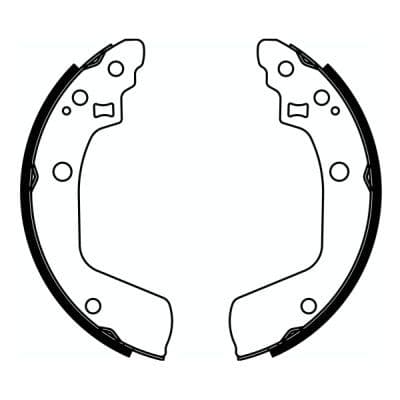 Brake shoe set