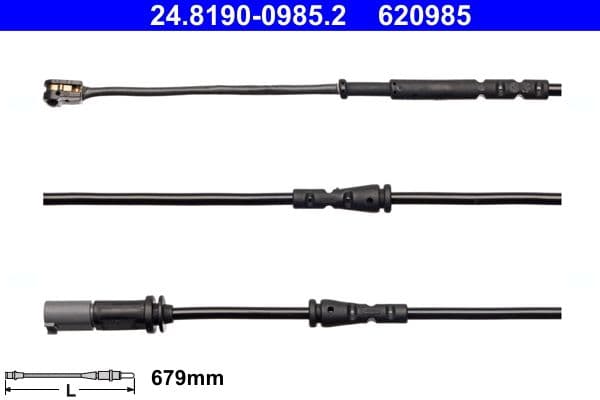 Sensor remblokslijtage Voor past: BMW I3 (I01) 0.65H/0.6H/Electric 08.13-