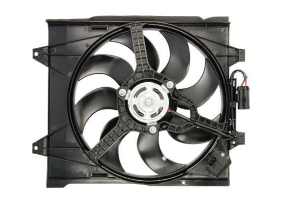 Radiatorventilator (met huisvesting) past: FIAT 500, 500 C, GRANDE PUNTO 0.9-1.4 07.07-