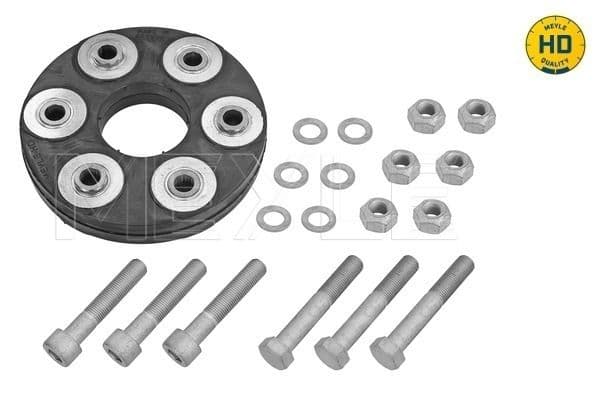 Schroefas elastische koppeling Achter/Voor (buitendiameter 124mm, Automatisch/Handmatig) past: MERCEDES 123 (C123), 123 T-MODEL (S123), 123 (W123), /8 (W114), /8 (W115) 2.0-3.0D 01.68-12.85