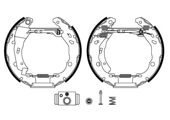 Remtrommelset (schoen, cilinder, veren) past: DACIA LOGAN II, LOGAN MCV II, SANDERO II  RENAULT CLIO II, CLIO IV, LOGAN/STEPWAY II, SANDERO/STEPWAY II, THALIA I, THALIA III 0.9-1.9D 09.98-
