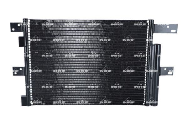 A/C condensator 440x345x17 past: IVECO EUROCARGO I-III, EUROCARGO IV, EUROCARGO V, EUROFIRE II 09.00-