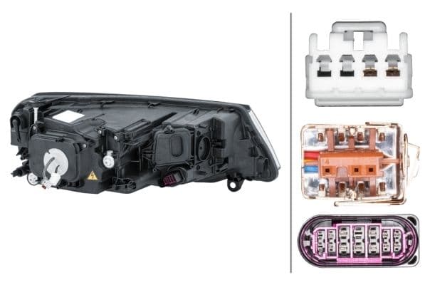 Koplamp Links (W21/WY21W, elektrisch, met motor) past: VW TOUAREG 7P 05.14-03.18