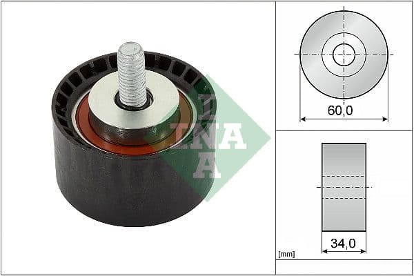 Deflection/Guide Pulley, V-ribbed belt