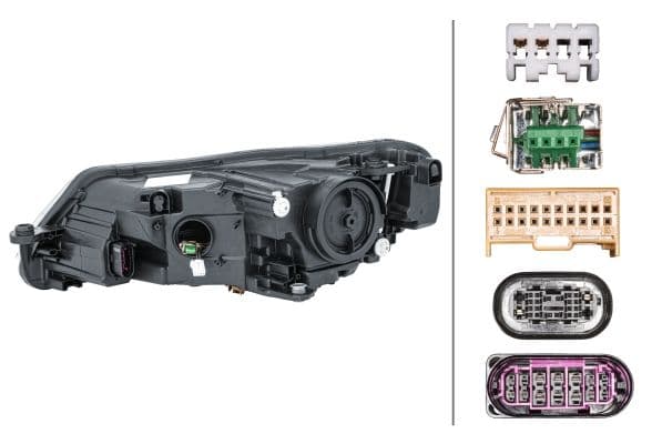 Koplamp Rechts (D3S/LED, elektrisch, met motor) past: SKODA SUPERB III 03.15-05.19
