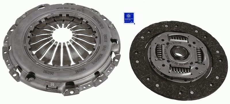 Koppelingskit (geen ontgrendelingslager, 228mm) past: FORD GALAXY I  SEAT ALHAMBRA  VW SHARAN 1.9D/2.0/2.3 03.95-03.10