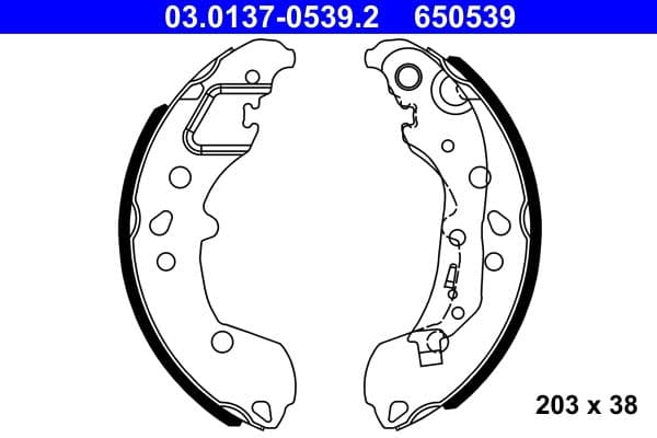 Brake shoe set