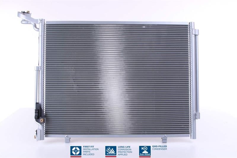 A/C condensator ((EN) additional fitting elements) past: FORD ECOSPORT, FIESTA VII 1.0 10.13-