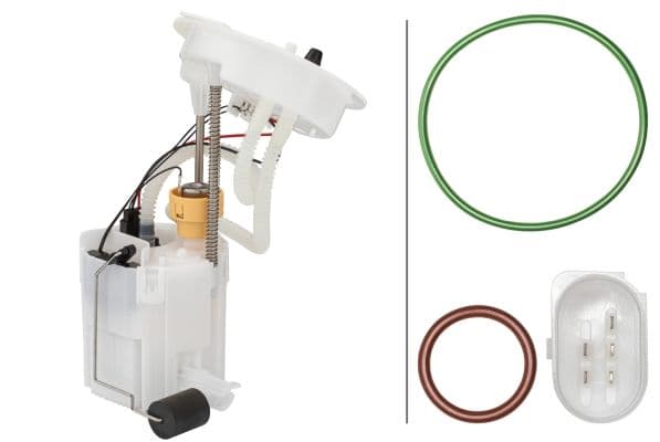 Elektrische brandstofpomp (module) past: BMW 1 (F20)  DAEWOO MATIZ  OPEL ASTRA G, ZAFIRA A  PEUGEOT 206 0.8-1.8 02.98-