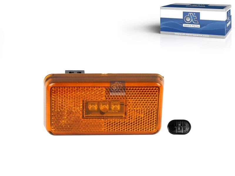 Markeringslichten Links/Rechts, oranje, LED, 12/24V (in kofferbak aan zijkant tussen assen)