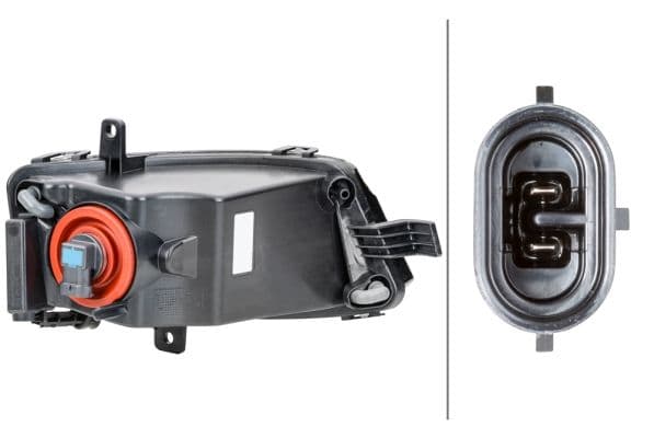 Mistlamp Voor Links (H11, met gebogen lichten) past: VW GOLF VII 08.12-03.17