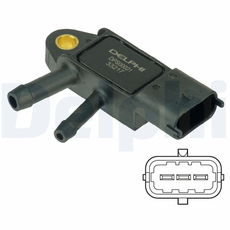 Sensor, exhaust pressure