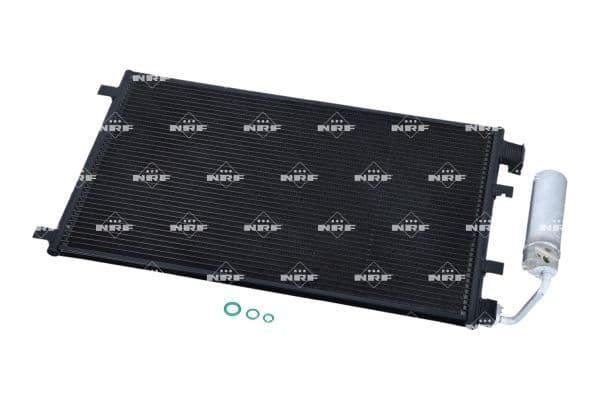 A/C condensator (met droger) past: NISSAN QASHQAI +2, QASHQAI I 1.6/1.6LPG/2.0 02.07-07.14