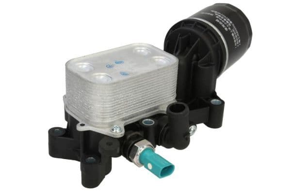 Olie radiator (met oliefilterbehuizing) past: AUDI A1  SEAT IBIZA IV, IBIZA IV SC, IBIZA IV ST, TOLEDO IV  SKODA FABIA III, RAPID  VW POLO V 1.4D 02.14-12.22