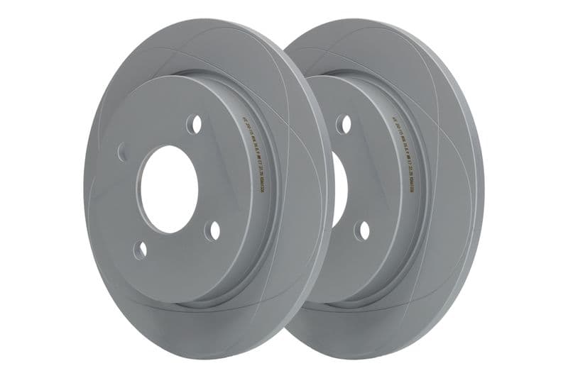 Brake disc, 1pcs, ATE PowerDisc, vol, Cut, Achter   Links/Rechts, buitendiameter 253 mm, dikte 10,2 mm, past: FORD FIESTA, FIESTA V, FIESTA VI, FOCUS I, SCORPIO II 1.0-2.9 08.82-01.18