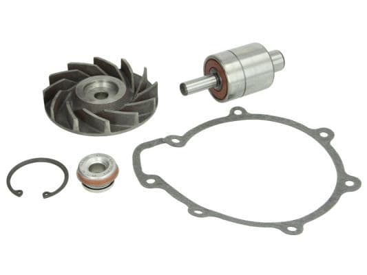Reparatieset koelvloeistofpomp (pakking/afdichting  reparatie-element  rotor assy  schacht) past: MAN F2000, F9, F90, F90 UNTERFLUR, M90, SÜ, TGM I, ÜL  MERCEDES NG D0836LFL68-OM407.955 04.73-
