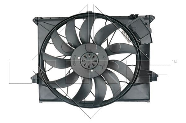 Radiatorventilator (met huisvesting) past: MERCEDES GL (X164), M (W164), R (W251, V251) 3.0D/4.7/5.5 07.05-12.14