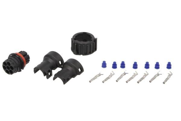 Draadstekker (aantal pinnen: 7, vorm van de stekker: bajonet/rond, vrouwelijk, AMP 1.5) past: DAF  IVECO  MAN  MERCEDES  RVI  SCANIA  VOLVO past: DAF XF 95  MAN TGA  RVI MAGNUM, PREMIUM 09.90-