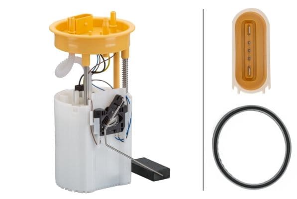 Elektrische brandstofpomp (module) past: AUDI A1  SEAT IBIZA IV, IBIZA IV SC, IBIZA IV ST  SKODA FABIA II, FABIA II PRAKTIK, FABIA III, FABIA III PRAKTIK  VW POLO V 1.2D-1.9D 01.07-12.22