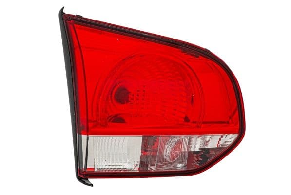 Achterlicht Links (binnen, W16W/W21W, kleur indicator wit, kleur van het glas red/wit, anti-fog licht) past: VW GOLF VI 10.08-11.13
