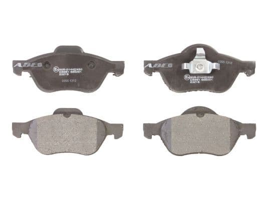 Remblokken set Voor , past: RENAULT LAGUNA, LAGUNA II, LAGUNA III, MEGANE II, SCENIC II, TWINGO II, WIND 1.2-2.0D 03.01-12.15