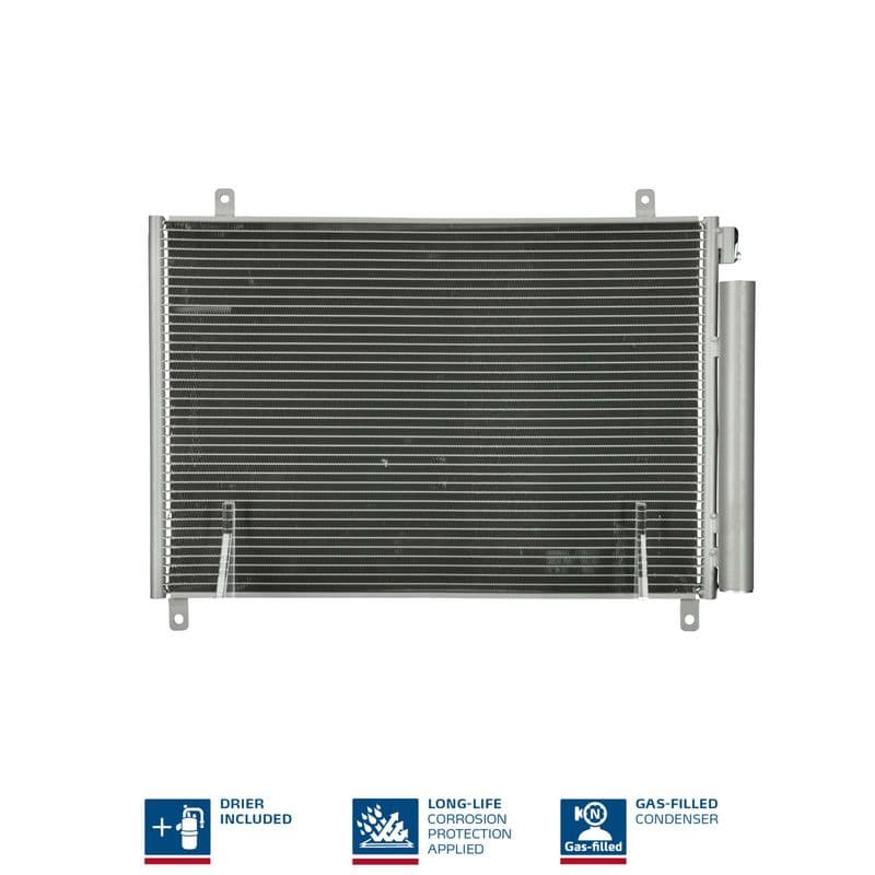 A/C condensator (met droger) past: SUZUKI SWIFT V 1.0-1.4H 01.17-