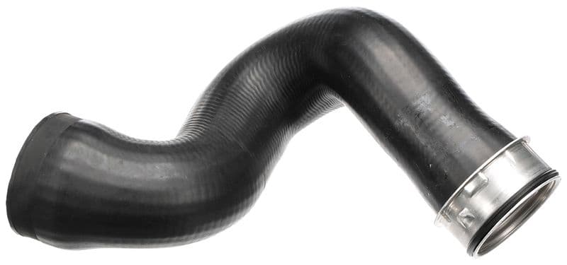 Intercooler slang (Top/Uitlaatzijde, diameter 47/63mm, lengte 370mm, zwart) past: SKODA SUPERB I  VW PASSAT B5.5 1.8 11.00-03.08